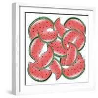 Watermelon-Martina Pavlova-Framed Art Print