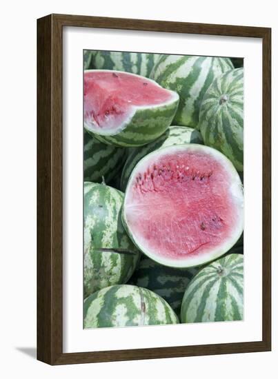 Watermelons, Ed Damer Village, Sudan, Africa-Jean-Pierre De Mann-Framed Photographic Print