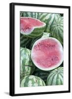 Watermelons, Ed Damer Village, Sudan, Africa-Jean-Pierre De Mann-Framed Photographic Print