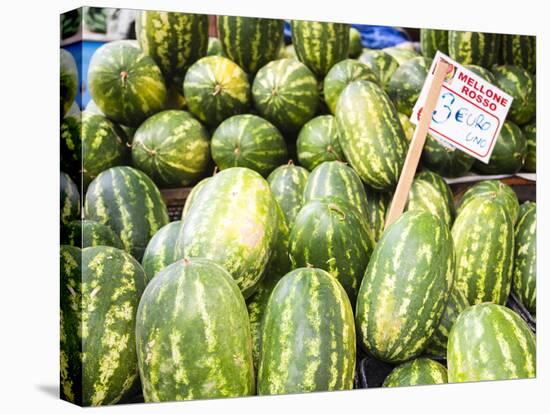 Watermelons for Sale at Capo Market-Matthew Williams-Ellis-Stretched Canvas