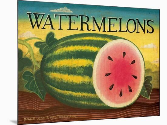 Watermelons-Diane Pedersen-Mounted Art Print