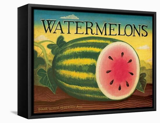 Watermelons-Diane Pedersen-Framed Stretched Canvas