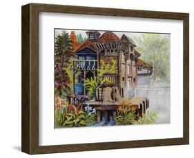 Watermill, C.1935-Louis Wain-Framed Giclee Print