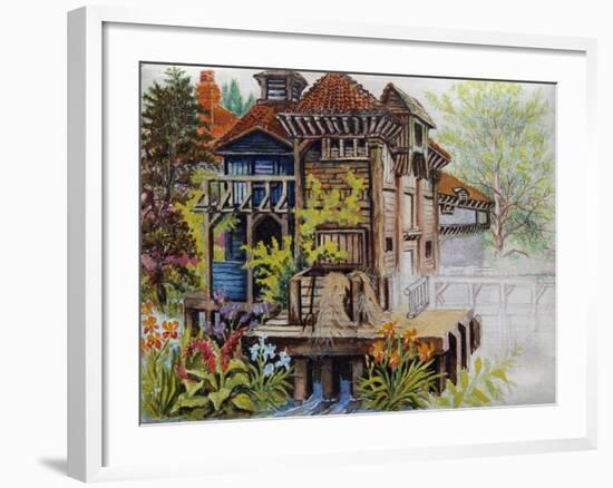 Watermill, C.1935-Louis Wain-Framed Giclee Print