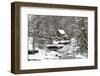 Watermill in a forest in winter, Glade Creek Grist Mill, Babcock State Park, Fayette County, Wes...-Panoramic Images-Framed Photographic Print