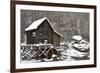 Watermill in a forest in winter, Glade Creek Grist Mill, Babcock State Park, Fayette County, Wes...-Panoramic Images-Framed Photographic Print