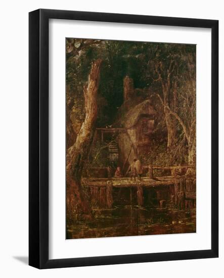 Watermill (Oil on Canvas)-John Constable-Framed Giclee Print