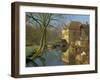 Watermill Reflected in Still Water, Near Montreuil, Crequois Valley, Nord Pas De Calais, France-Michael Busselle-Framed Photographic Print