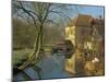 Watermill Reflected in Still Water, Near Montreuil, Crequois Valley, Nord Pas De Calais, France-Michael Busselle-Mounted Photographic Print