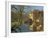 Watermill Reflected in Still Water, Near Montreuil, Crequois Valley, Nord Pas De Calais, France-Michael Busselle-Framed Photographic Print