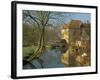 Watermill Reflected in Still Water, Near Montreuil, Crequois Valley, Nord Pas De Calais, France-Michael Busselle-Framed Photographic Print