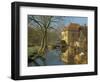 Watermill Reflected in Still Water, Near Montreuil, Crequois Valley, Nord Pas De Calais, France-Michael Busselle-Framed Photographic Print