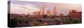 Waterplace Park Skyline Providence Rhode Island, USA-null-Stretched Canvas