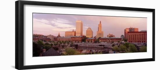 Waterplace Park Skyline Providence Rhode Island, USA-null-Framed Photographic Print