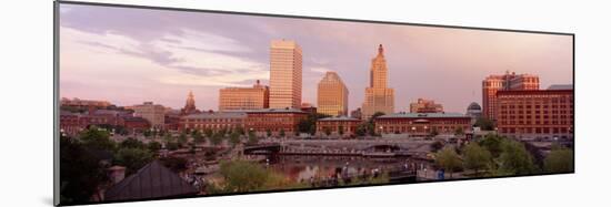 Waterplace Park Skyline Providence Rhode Island, USA-null-Mounted Photographic Print