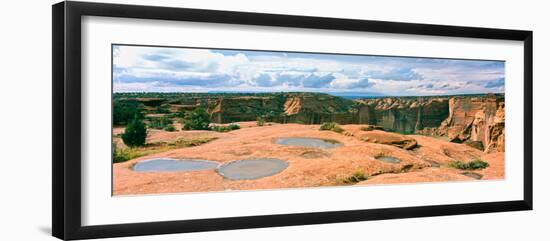 Waterpocket pools, Canyon De Chelly National Monument, Arizona, USA-null-Framed Photographic Print