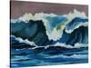Waters Break-Sydney Edmunds-Stretched Canvas