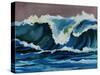 Waters Break-Sydney Edmunds-Stretched Canvas