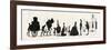 Waters Silhouettes: Arrival of a French Family. 1855-null-Framed Giclee Print