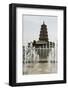 Watershow at the Big Goose Pagoda Park-Christian Kober-Framed Photographic Print