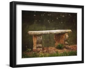 Waterside Bench-Jai Johnson-Framed Giclee Print