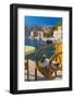 Waterside Cafe and Cat, Perast, Bay of Kotor, UNESCO World Heritage Site, Montenegro, Europe-Alan Copson-Framed Photographic Print