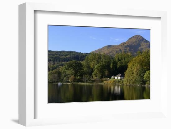 Waterside Cottage, Inveruglas, Loch Lomond, Stirling, Scotland, United Kingdom, Europe-Peter Richardson-Framed Photographic Print