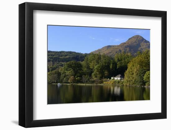 Waterside Cottage, Inveruglas, Loch Lomond, Stirling, Scotland, United Kingdom, Europe-Peter Richardson-Framed Premium Photographic Print