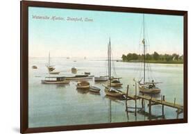 Waterside Harbor, Stamford, Connecticut-null-Framed Art Print