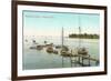 Waterside Harbor, Stamford, Connecticut-null-Framed Art Print