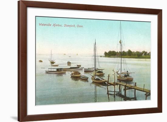 Waterside Harbor, Stamford, Connecticut-null-Framed Premium Giclee Print