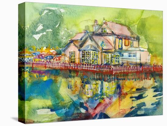 Waterside Tavern-Brenda Brin Booker-Stretched Canvas