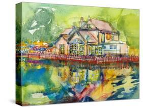 Waterside Tavern-Brenda Brin Booker-Stretched Canvas