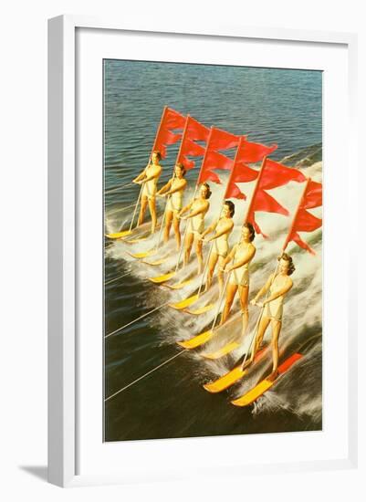 Waterski Extravaganza-null-Framed Art Print