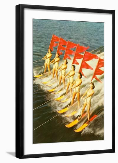 Waterski Extravaganza-null-Framed Art Print