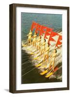 Waterski Extravaganza-null-Framed Art Print