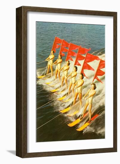 Waterski Extravaganza-null-Framed Art Print