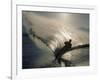 Waterskier Silhouetted with Sun Shining Through Water-null-Framed Photographic Print