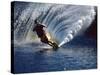 Waterskier with Water Spray-null-Stretched Canvas