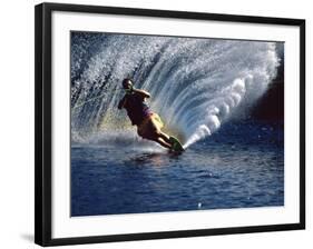 Waterskier with Water Spray-null-Framed Photographic Print