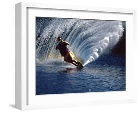 Waterskier with Water Spray-null-Framed Photographic Print