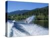 Waterskiing on Adams Lake, British Columbia, Canada, North America-Harding Robert-Stretched Canvas