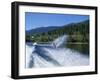 Waterskiing on Adams Lake, British Columbia, Canada, North America-Harding Robert-Framed Photographic Print