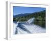 Waterskiing on Adams Lake, British Columbia, Canada, North America-Harding Robert-Framed Photographic Print