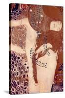 Watersnakes-Gustav Klimt-Stretched Canvas