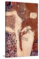 Watersnakes-Gustav Klimt-Stretched Canvas