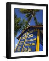 Watersports Hut, Bavaro Beach, Punta Cana, Dominican Republic, West Indies, Caribbean, Central Amer-Frank Fell-Framed Photographic Print