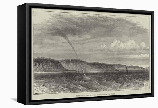 Waterspout Seen Between Bournemouth and Poole-null-Framed Stretched Canvas