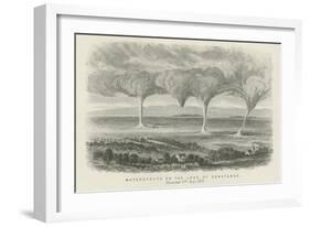 Waterspouts on Lake Constance-null-Framed Giclee Print
