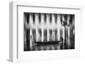 Watertaxi-Roswitha Schleicher-Schwarz-Framed Photographic Print